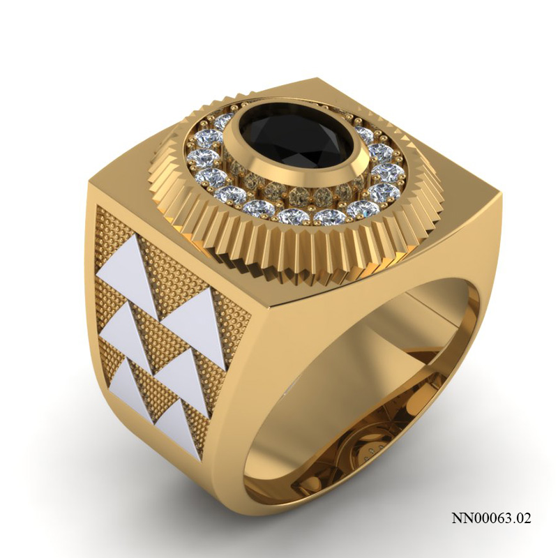 Nhẫn Nam Vàng Vàng (14k-18k) thiết kế NN00063.02