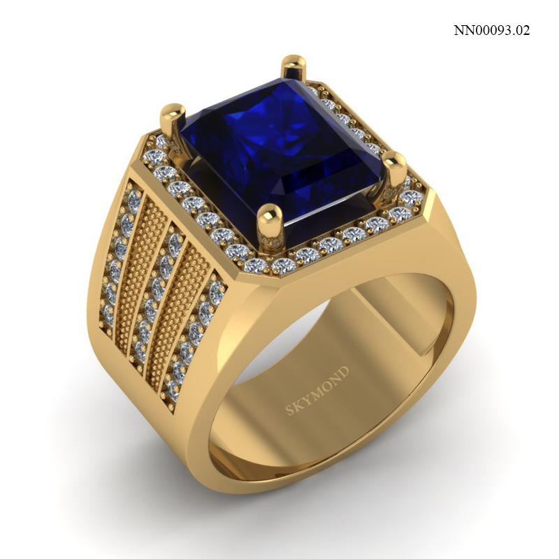 Nhẫn Nam Vàng Vàng (14k-18k) thiết kế NN00093.02