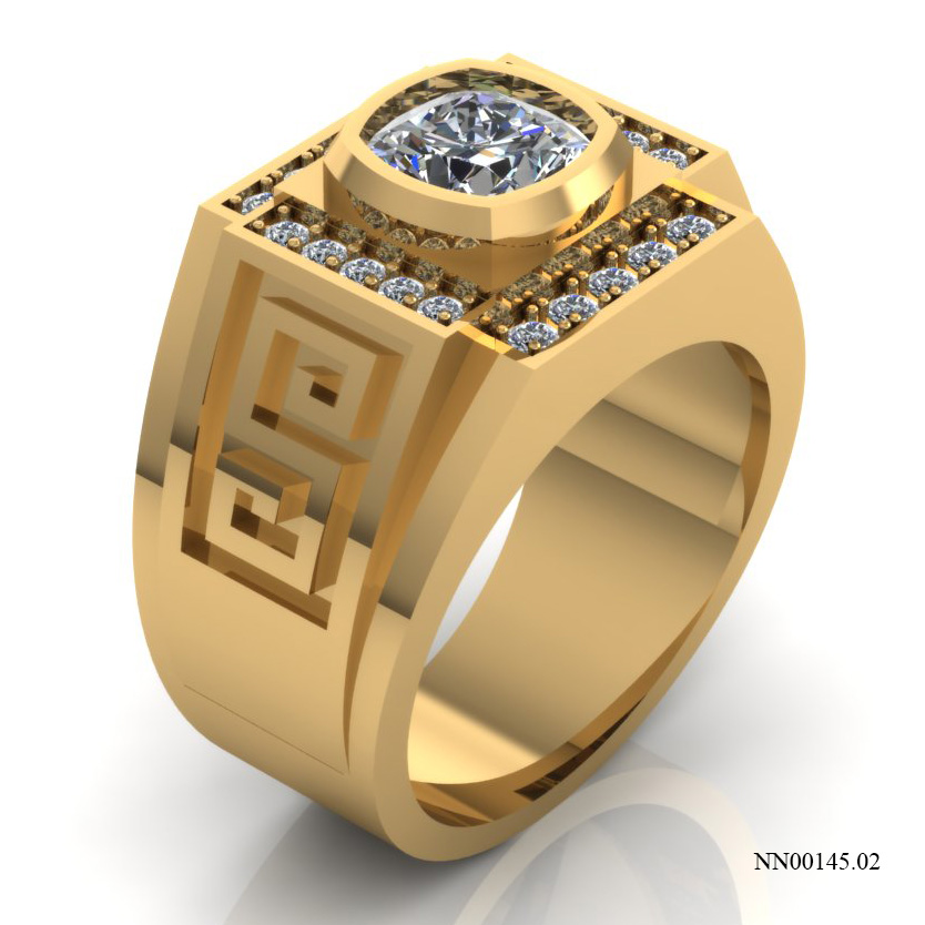 Nhẫn Nam Vàng Vàng (14k-18k) thiết kế NN00145.02