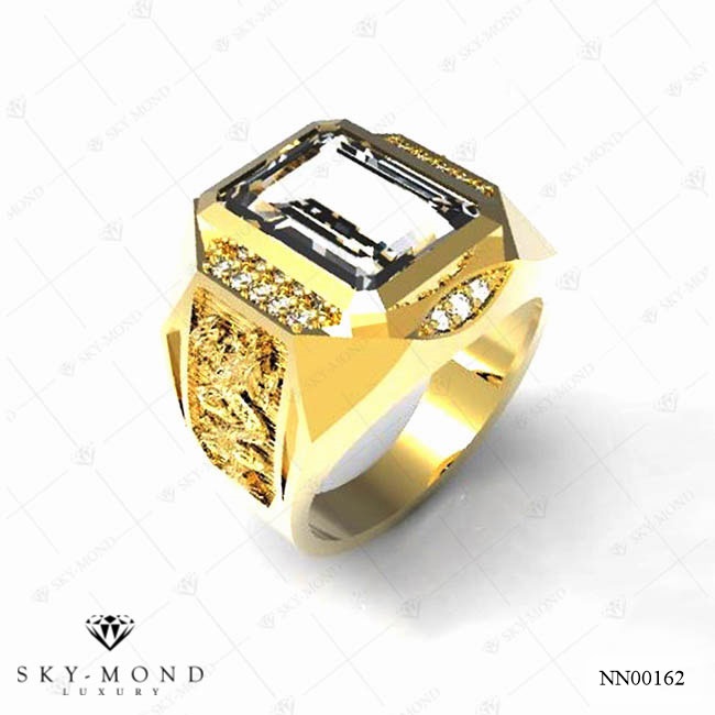 Nhẫn nam Vàng Vàng (14k-18k) thiết kế NN00162