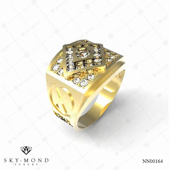 Nhẫn nam Vàng Vàng (14k-18k) thiết kế NN00164