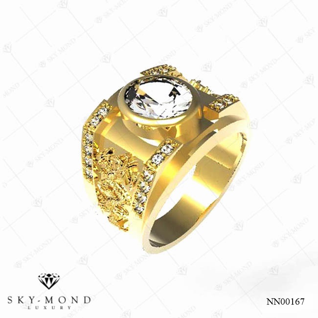 Nhẫn nam Vàng Vàng (14k-18k) thiết kế NN00167