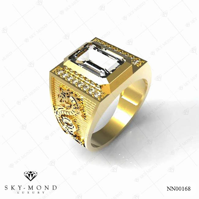 Nhẫn nam Vàng Vàng (14k-18k) thiết kế NN00168