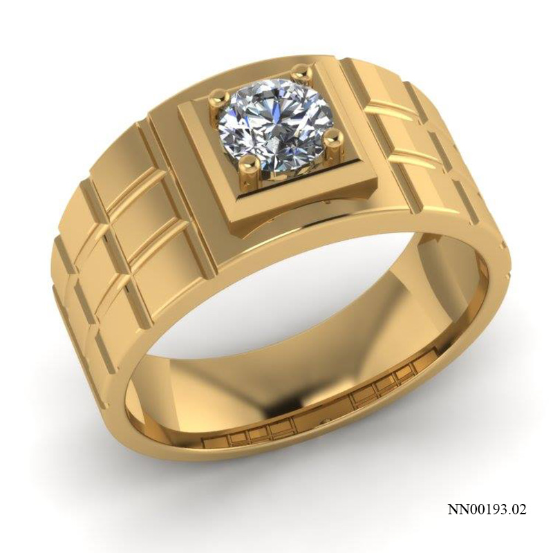 Nhẫn Nam Vàng Vàng (14k-18k) thiết kế NN00193.02
