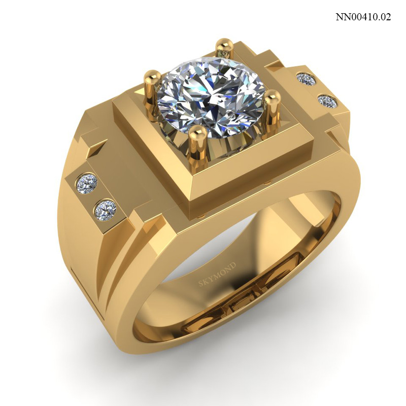 Nhẫn Nam Vàng Vàng (14k-18k) thiết kế NN00410.02