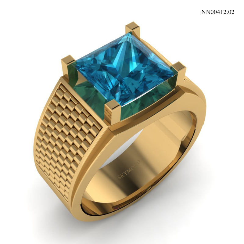 Nhẫn Nam Vàng Vàng (14k-18k) thiết kế NN00412.02