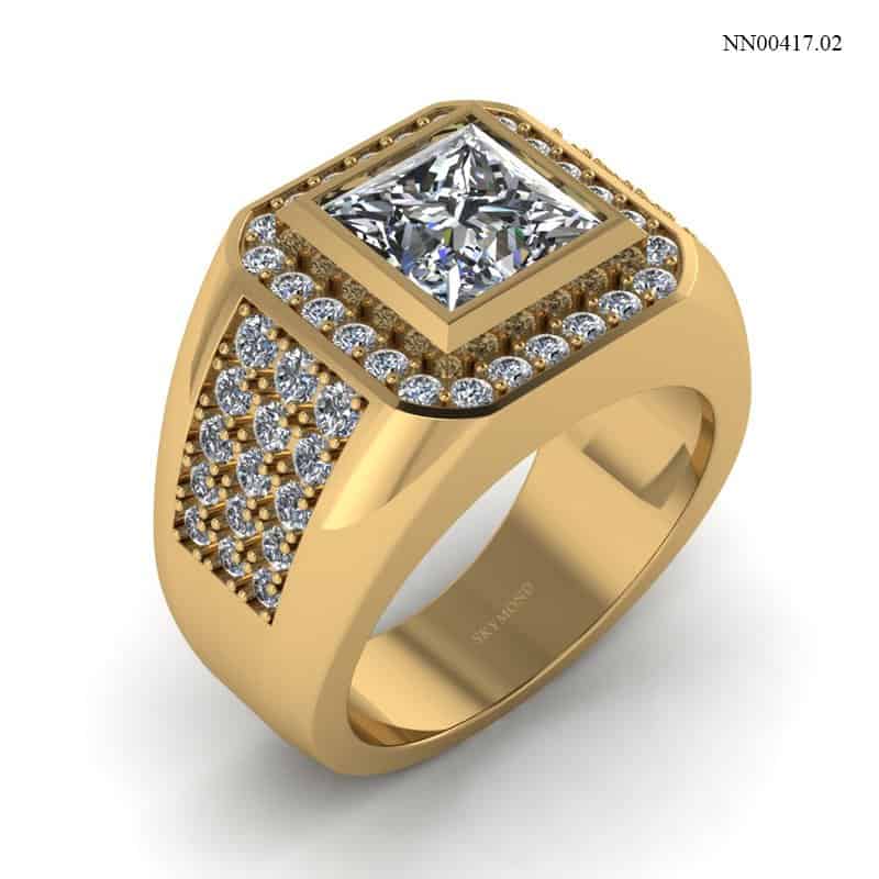 Nhẫn Nam Vàng Vàng (14k-18k) thiết kế NN00417.02