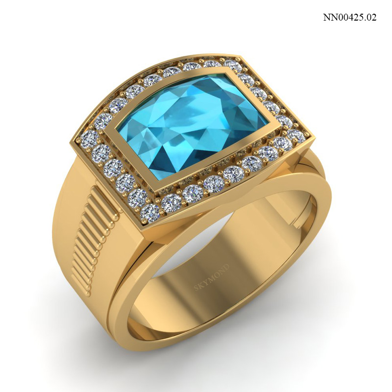 Nhẫn Nam Vàng Vàng (14k-18k) thiết kế NN00425.02