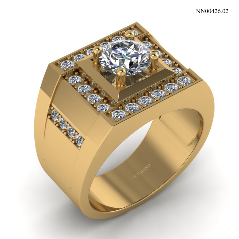 Nhẫn Nam Vàng Vàng (14k-18k) thiết kế NN00426.02