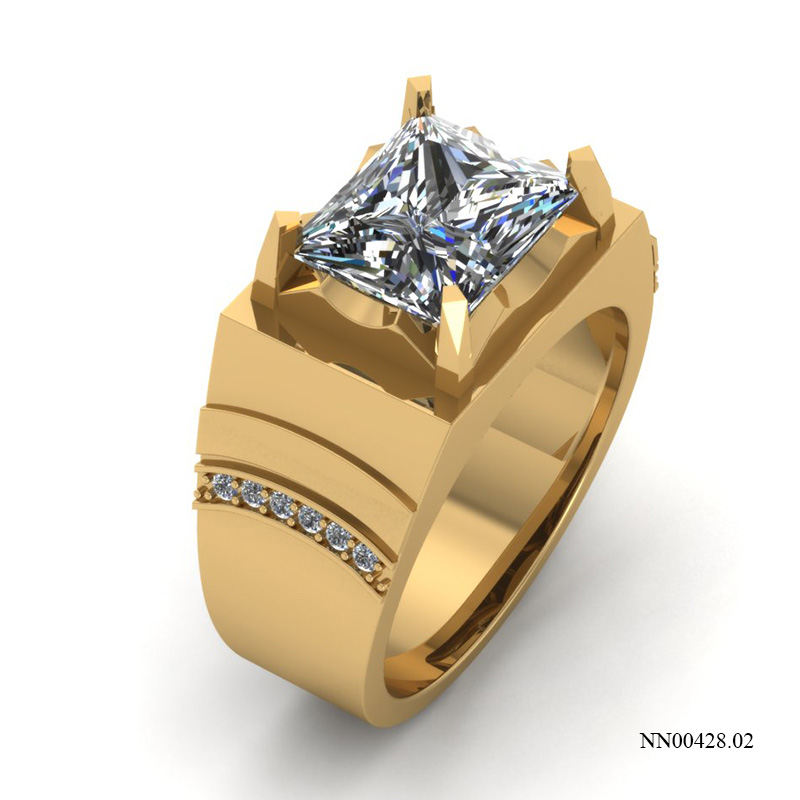 Nhẫn Nam Vàng Vàng (14k-18k) thiết kế NN00428.02