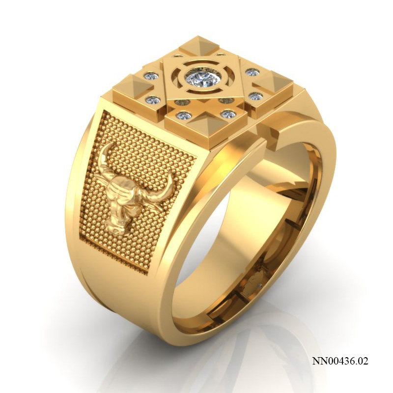 Nhẫn Nam Vàng Vàng (14k-18k) thiết kế NN00436.02