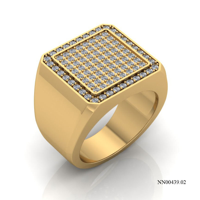 Nhẫn Nam Vàng Vàng (14k-18k) thiết kế NN00439.02
