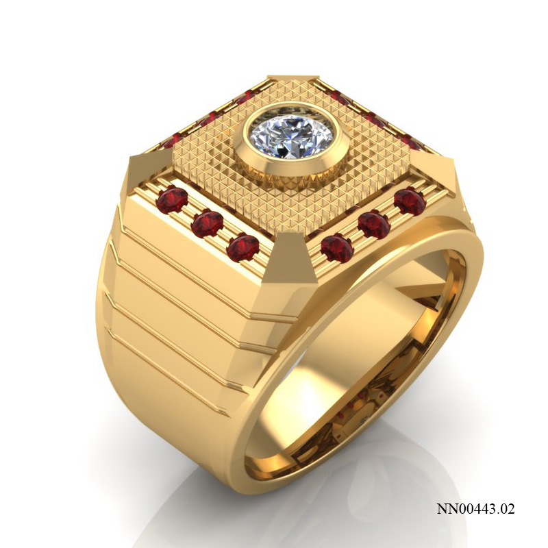 Nhẫn Nam Vàng Vàng (14k-18k) thiết kế NN00443.02