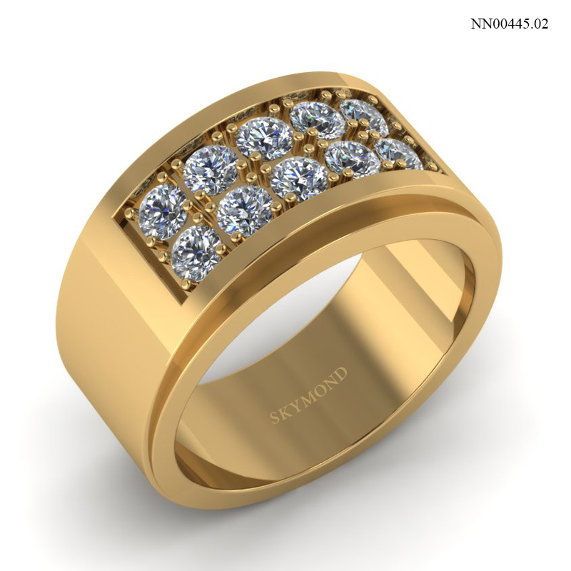 Nhẫn Nam Vàng Vàng (14k-18k) thiết kế NN00445.02