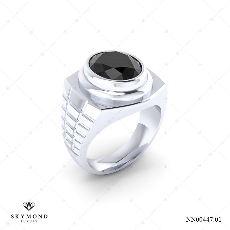 Nhẫn nam Vàng Trắng (14k-18k) thiết kế NN00447