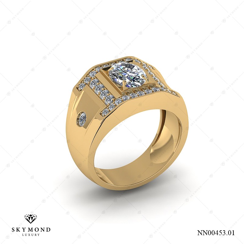 Nhẫn nam Vàng Vàng (14k-18k) thiết kế NN00453