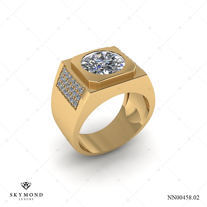 Nhẫn nam Vàng Vàng (14k-18k) thiết kế NN00458