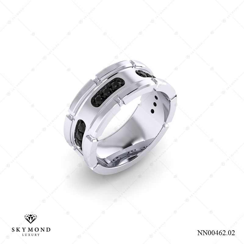 Nhẫn nam Vàng Trắng (14k-18k) thiết kế NN00462