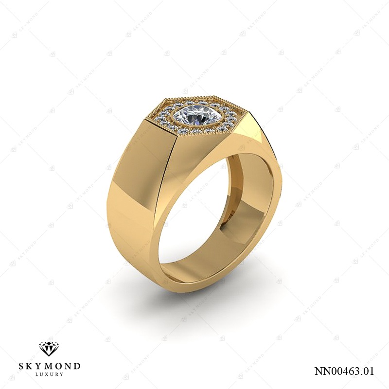 Nhẫn nam Vàng Vàng (14k-18k) thiết kế NN00463