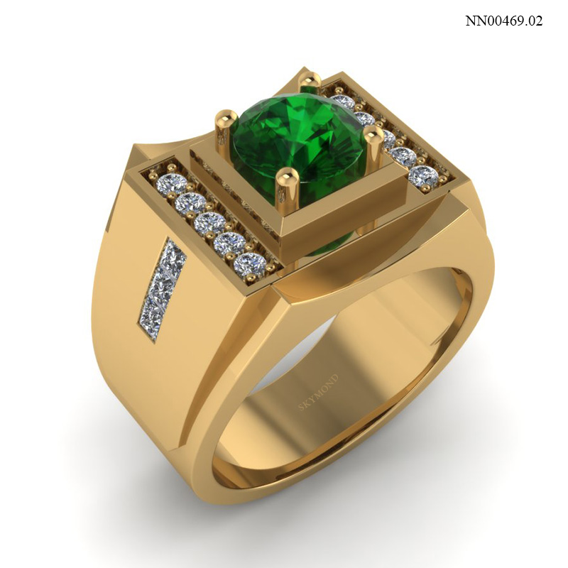 Nhẫn Nam Vàng Vàng (14k-18k) thiết kế NN00469.02