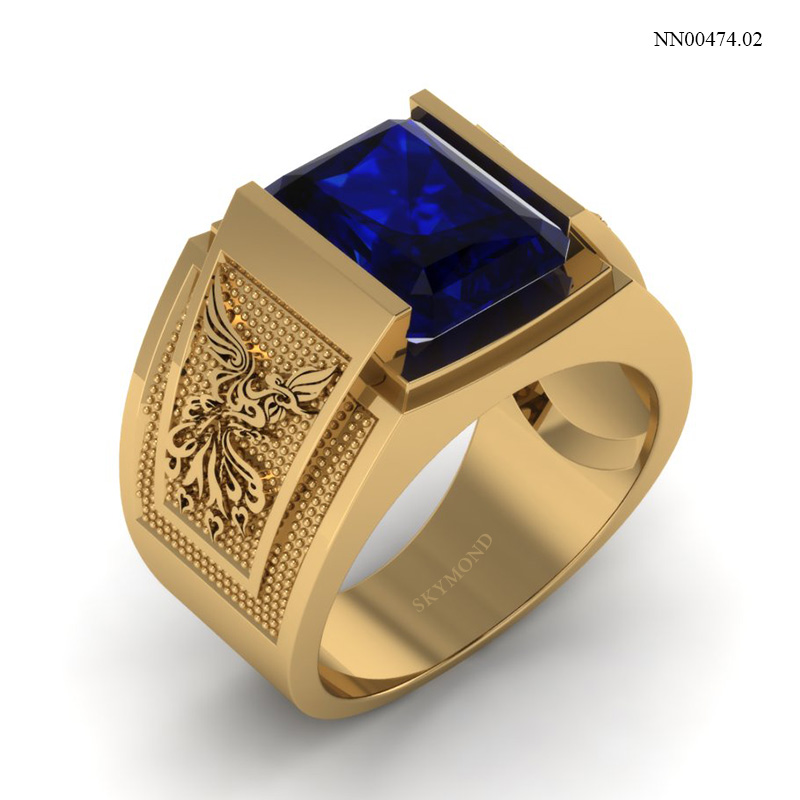 Nhẫn Nam Vàng Vàng (14k-18k) thiết kế NN00474.02