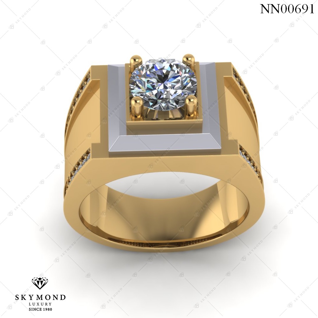 Nhẫn Nam Vàng Vàng (14k-18k) thiết kế NN00691