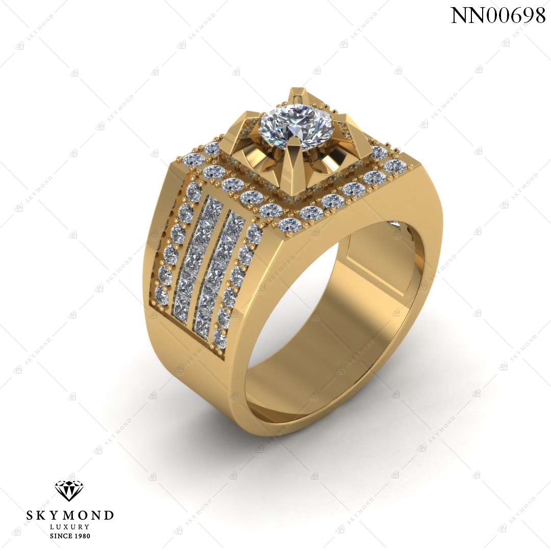 Nhẫn Nam Vàng Vàng (14k-18k) thiết kế NN00698