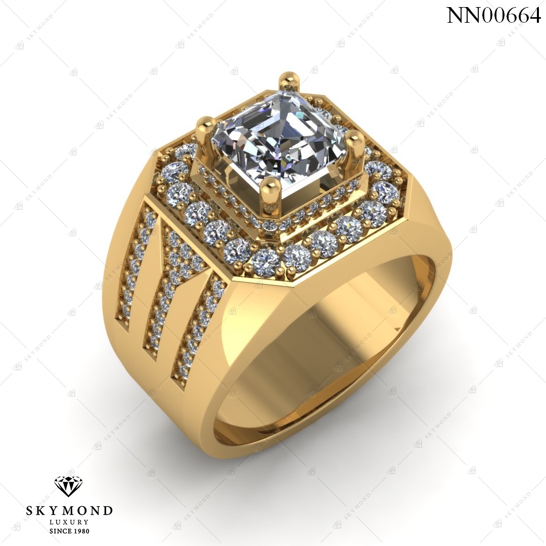 Nhẫn Nam Vàng Vàng (14k-18k) thiết kế NN00664