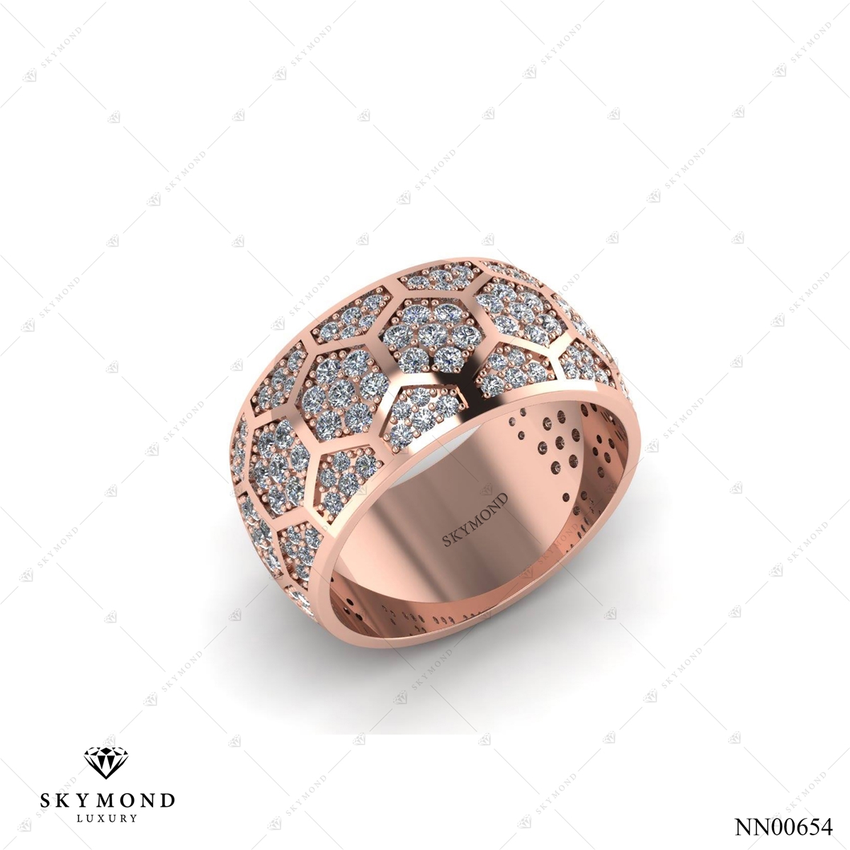 Nhẫn Nam Bóng Đá Vàng Hồng (14k-18k) thiết kế NN00654