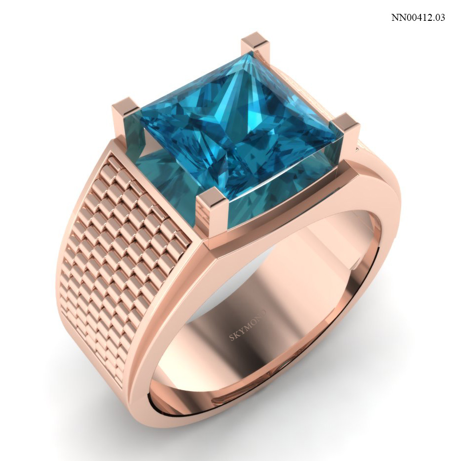 Nhẫn Nam Vàng Hồng (14k-18k) thiết kế NN00412.03