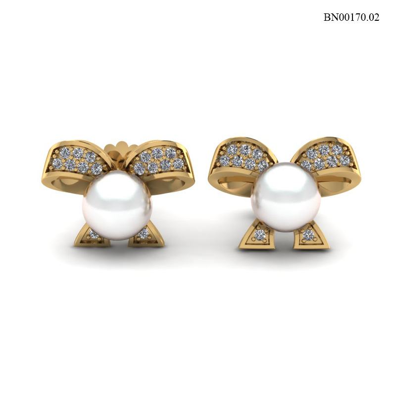 Bông Tai Vàng Vàng (14k-18k) thiết kế BN00170.02