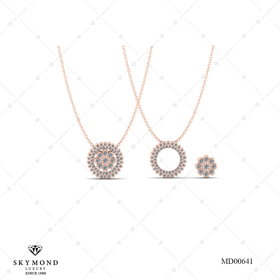 MẶT DÂY CHUYỀN VÀNG HỒNG MD00641