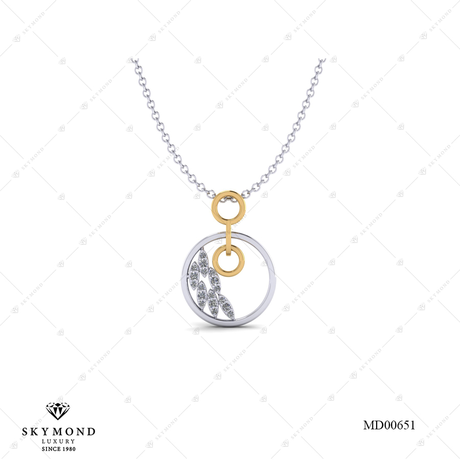 MẶT DÂY CHUYỀN VÀNG GHÉP MD00651