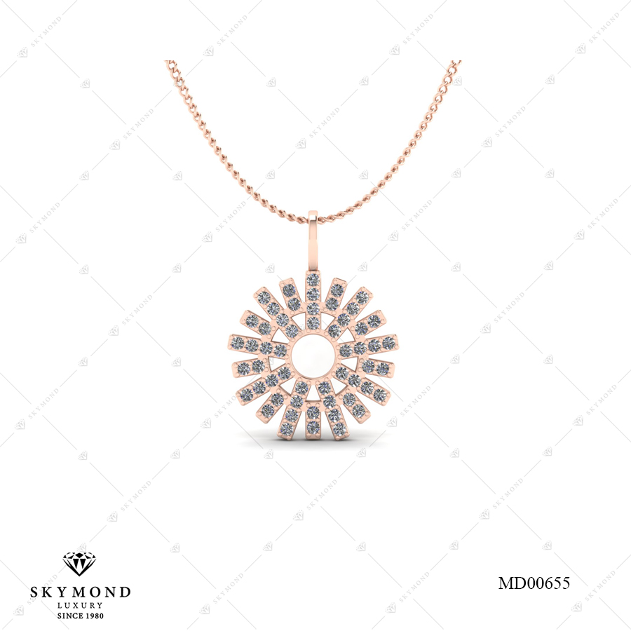 MẶT DÂY CHUYỀN VÀNG HỒNG MD00655