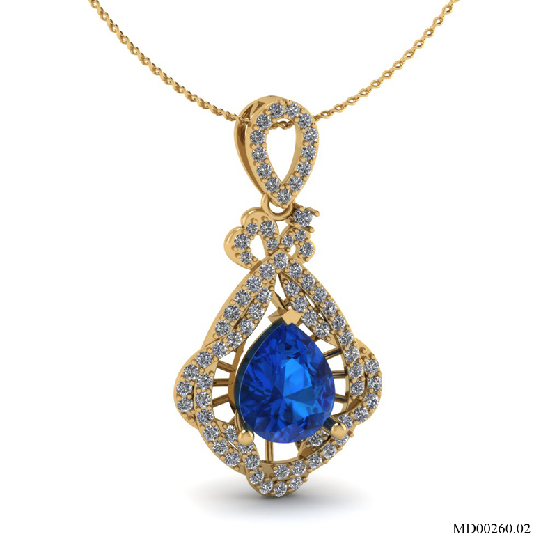 Mặt Dây Vàng Vàng (14k-18k) thiết kế MD00260.02