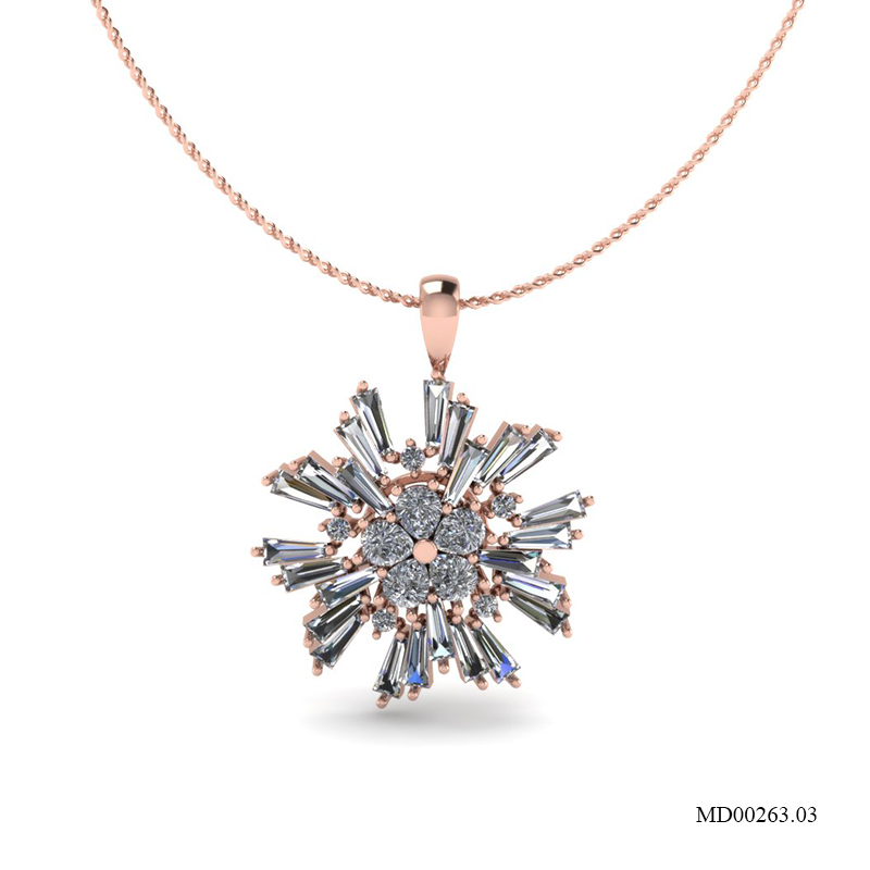 Mặt Dây Vàng Hồng (14k-18k) thiết kế MD00263.03