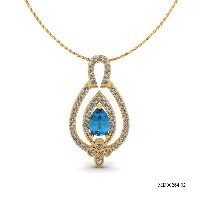 Mặt Dây Vàng Vàng (14k-18k) thiết kế MD00264.02