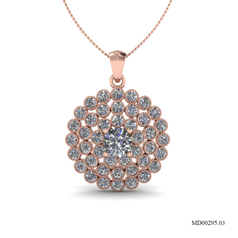 Mặt Dây Vàng Hồng (14k-18k) thiết kế MD00295.03