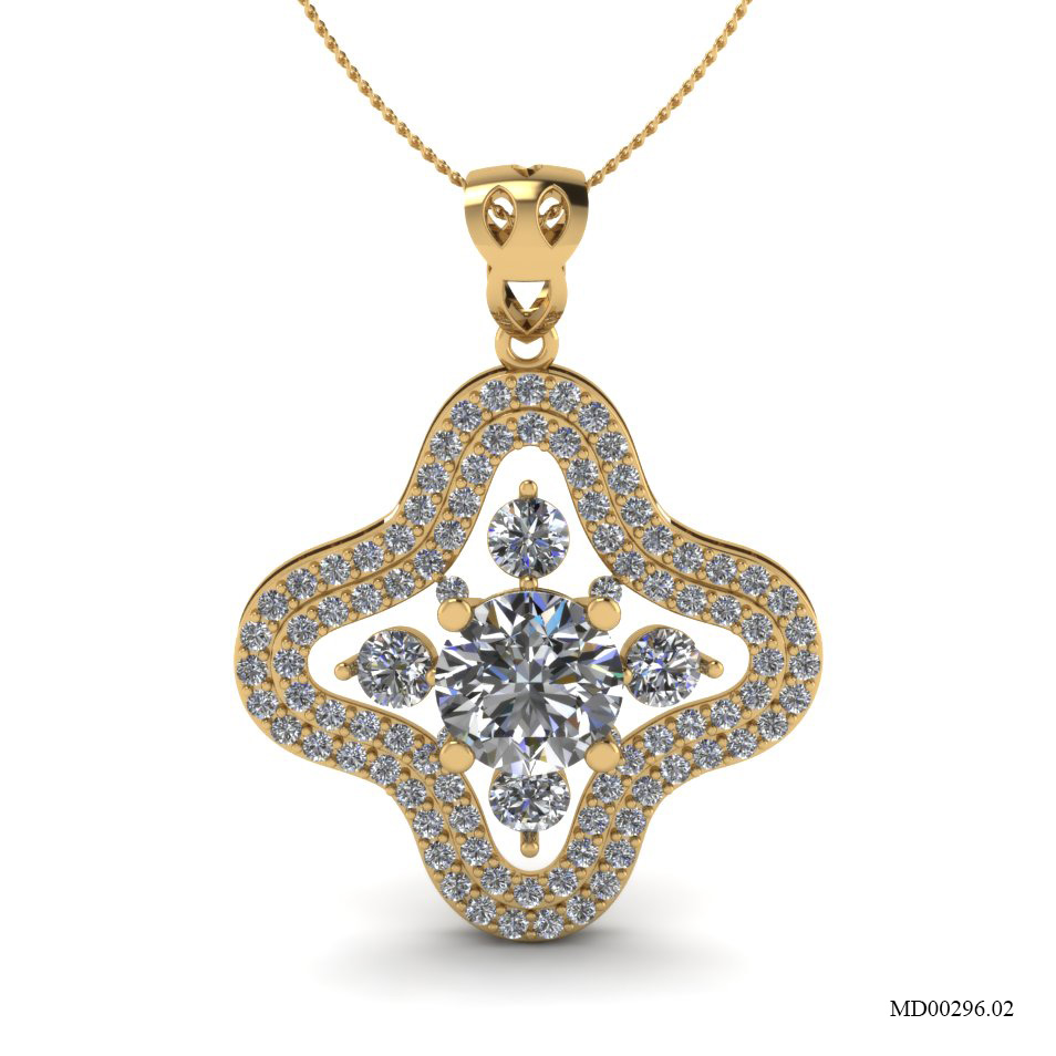 Mặt Dây Vàng Vàng (14k-18k) thiết kế MD00296.02