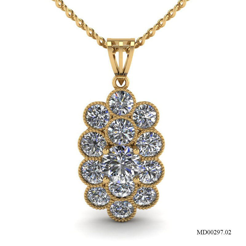 Mặt Dây Vàng Vàng (14k-18k) thiết kế MD00297.02