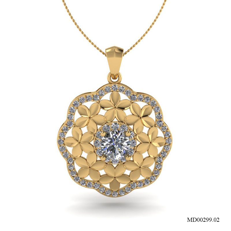 Mặt Dây Vàng Vàng (14k-18k) thiết kế MD00299.02