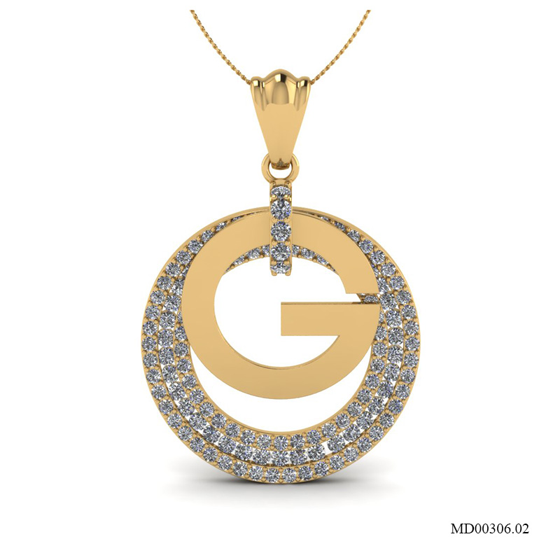 Mặt Dây Vàng Vàng (14k-18k) thiết kế MD00306.02