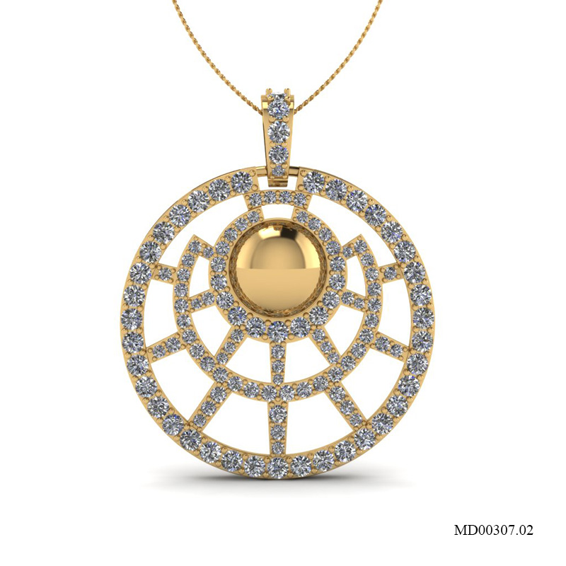 Mặt Dây Vàng Vàng (14k-18k) thiết kế MD00307.02