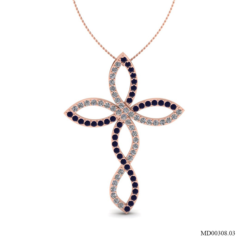 Mặt Dây Vàng Hồng (14k-18k) thiết kế MD00308.03