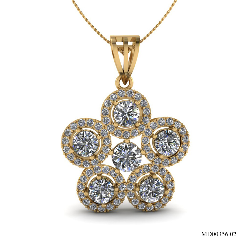 Mặt Dây Vàng Vàng (14k-18k) thiết kế MD00356.02