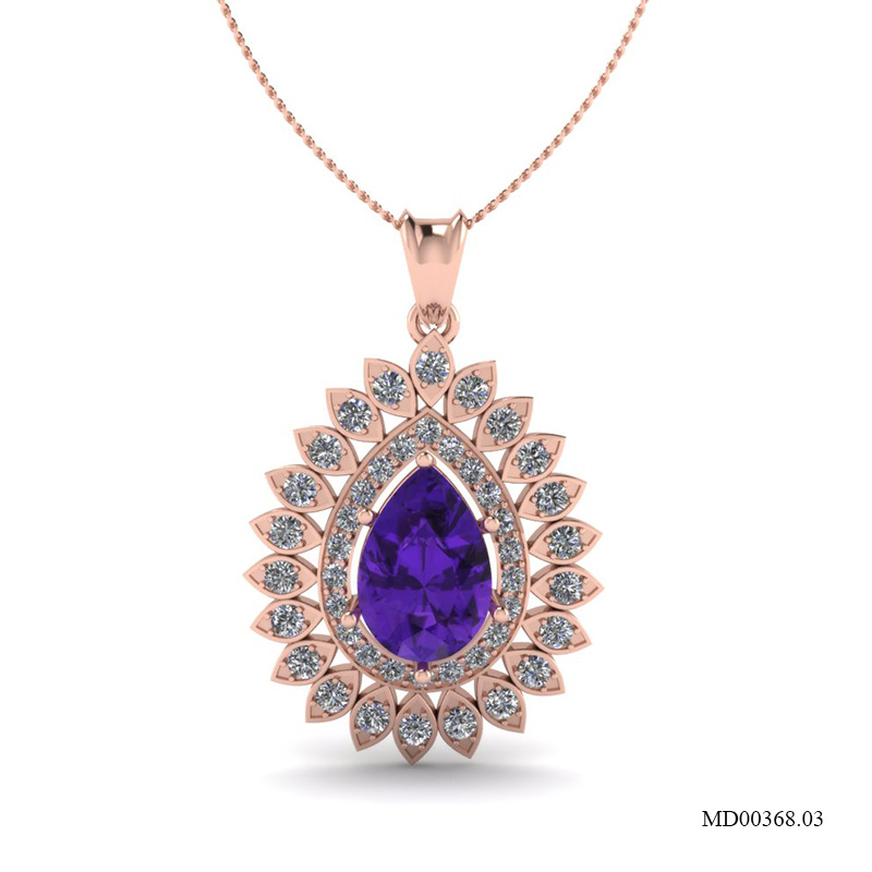 Mặt Dây Vàng Hồng (14k-18k) thiết kế MD00368.03