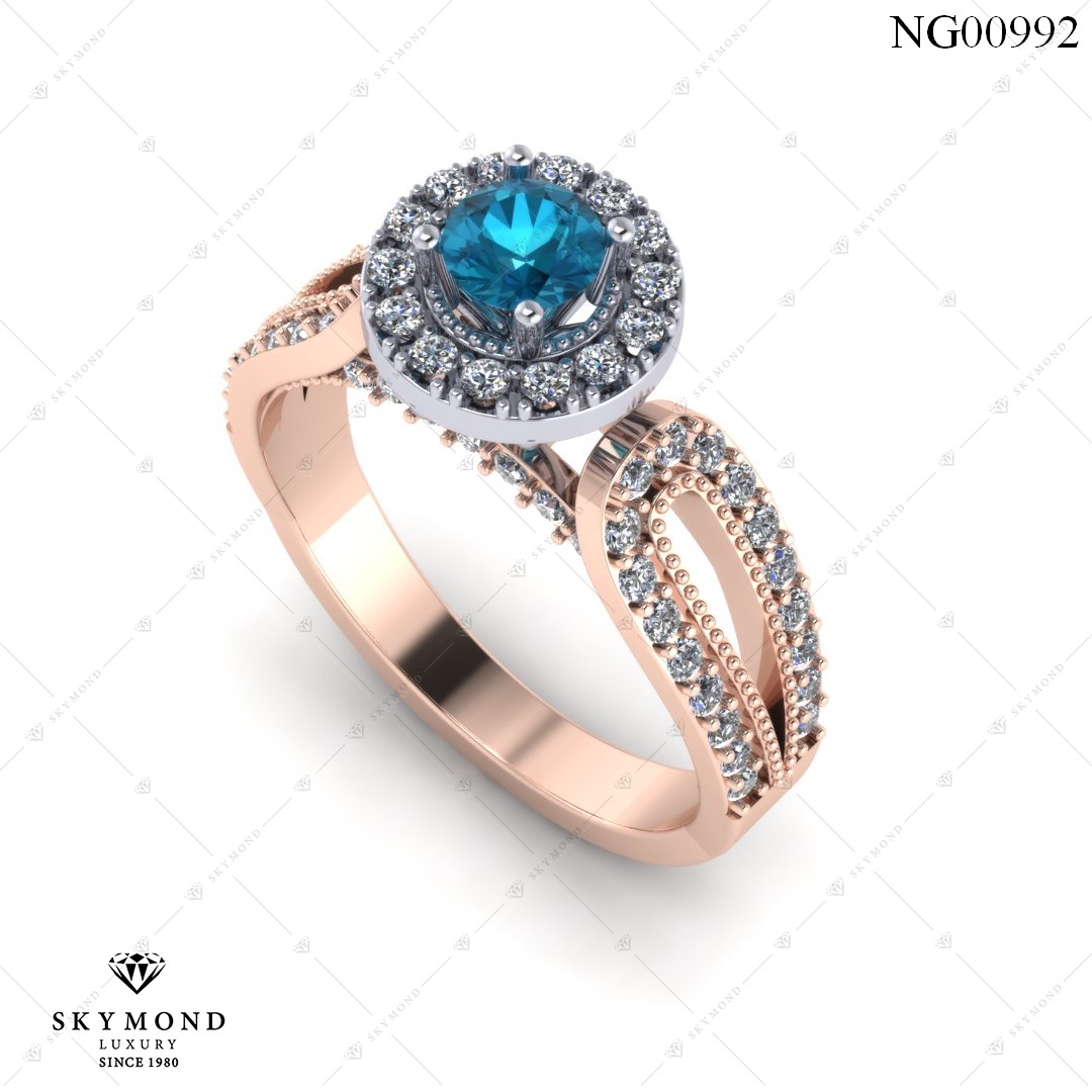 Nhẫn Nữ Vàng Hồng (14k-18k) thiết kế NG00992