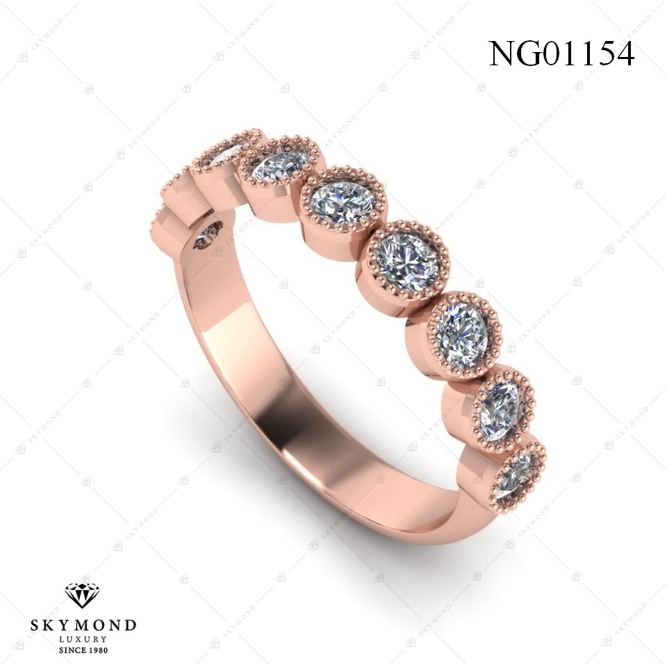 Nhẫn Nữ Vàng Hồng (14k-18k) thiết kế NG01154