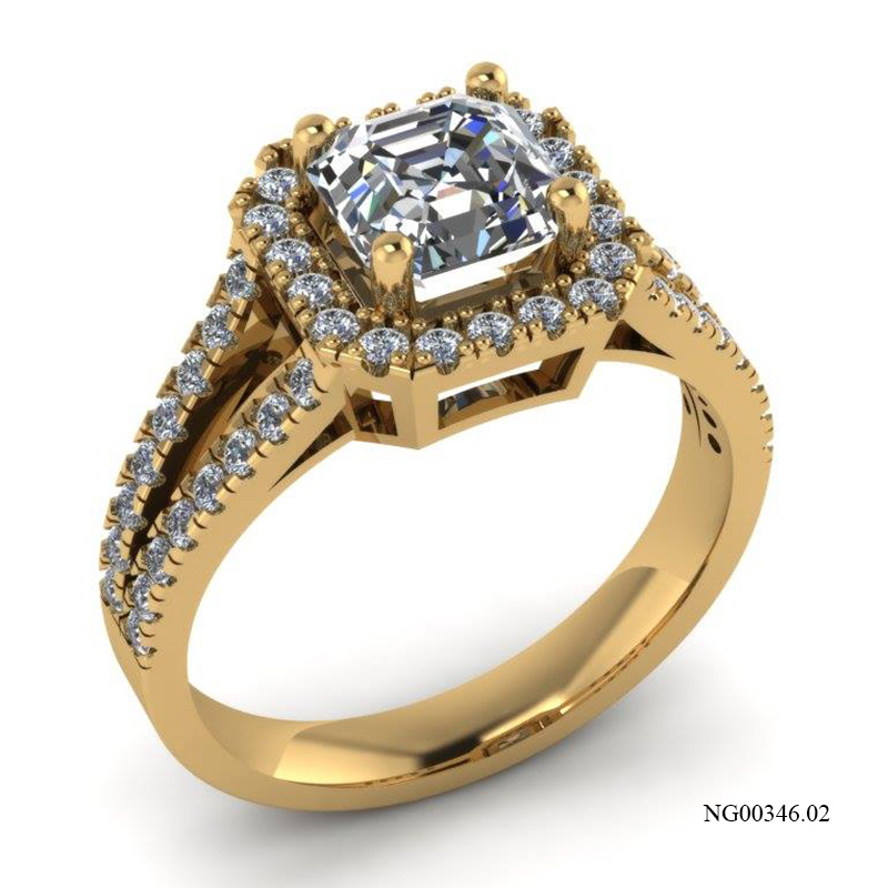 Nhẫn Nữ Vàng Vàng (14k-18k) thiết kế NG00346.02