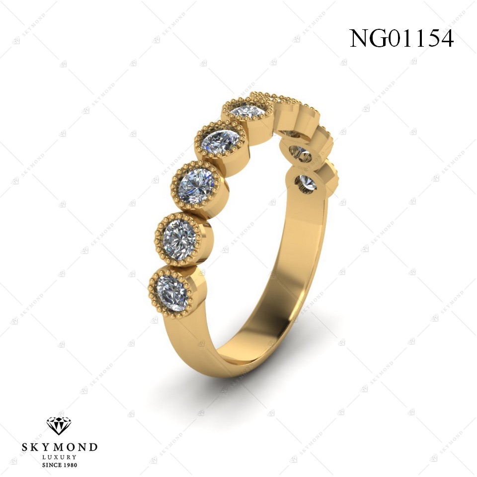 Nhẫn Nữ Vàng Vàng (14k-18k) thiết kế NG01154